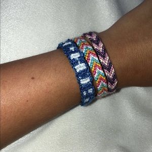 Homemade friendship bracelets